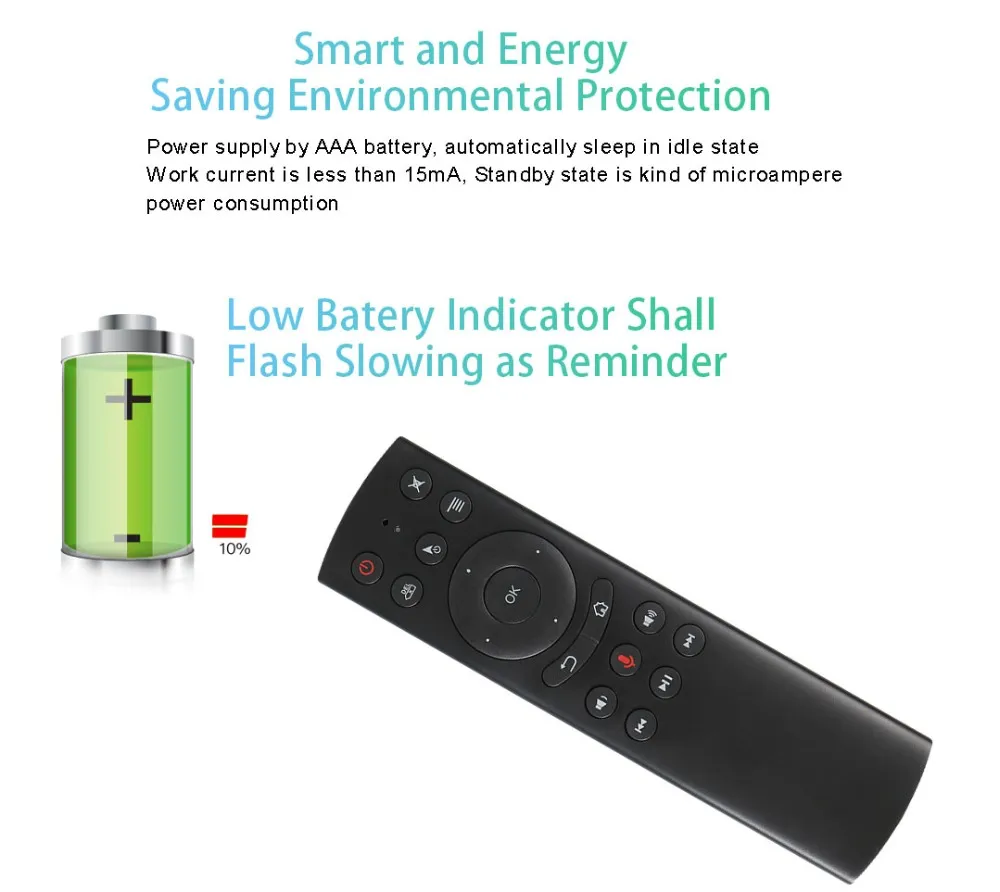 2.4G Air Mouse Keyboard Gyro Voice Universal Remote Control G20s