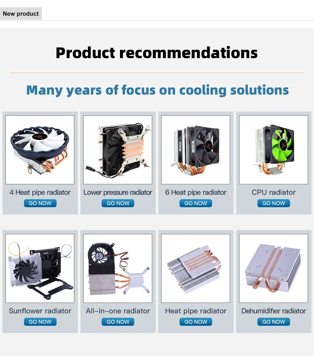 2 Copper CPU Radiator 775 Screw Edition 1155 Silent Fan 2011 Motherboard 1366X58 Desktop I7