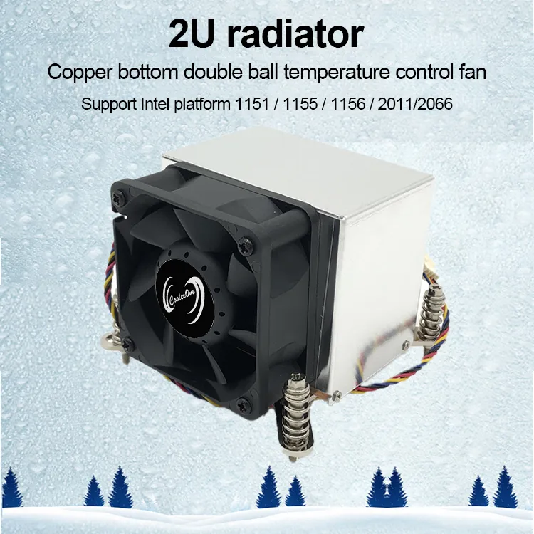2011 1155 1151 Active Desktop Computer CPU Radiator CPU Fan Pure Copper Air Cooling Radiator