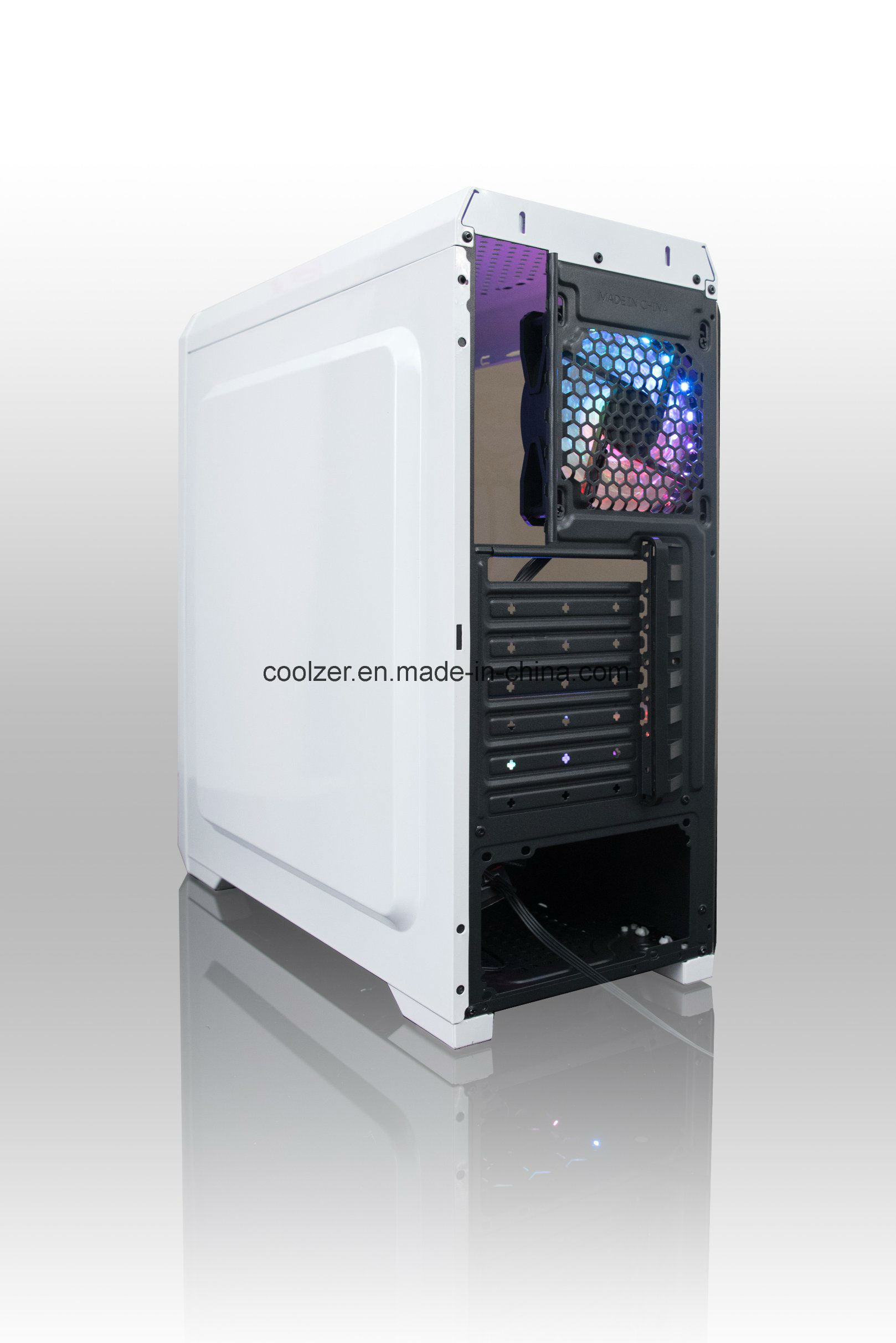 2021 Factory New Product Moonlight Gaming Case with RGB Fans acrylic Window ATX Bottom
