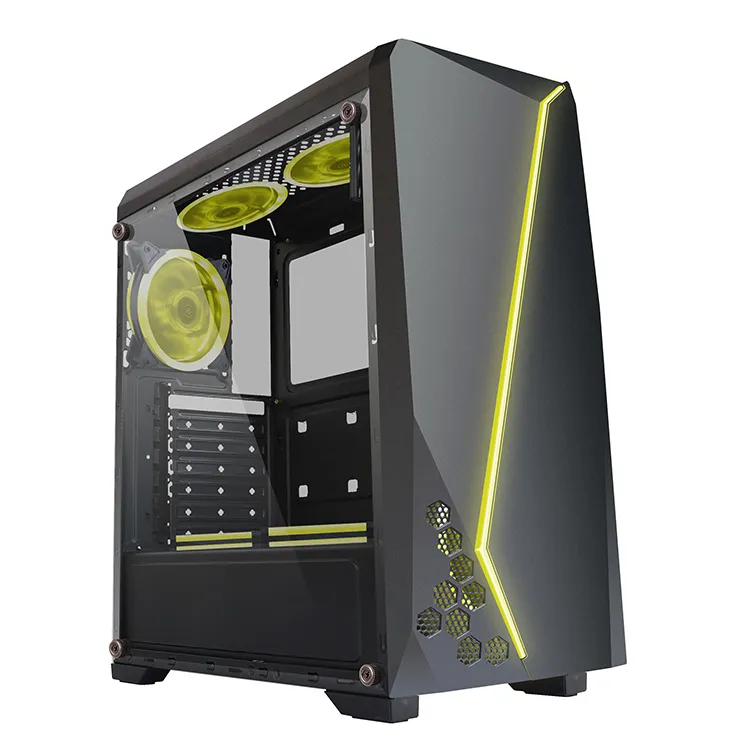 2021hot Sales Tempered Cool Modern Special Desktop PC Gaming Computer Case