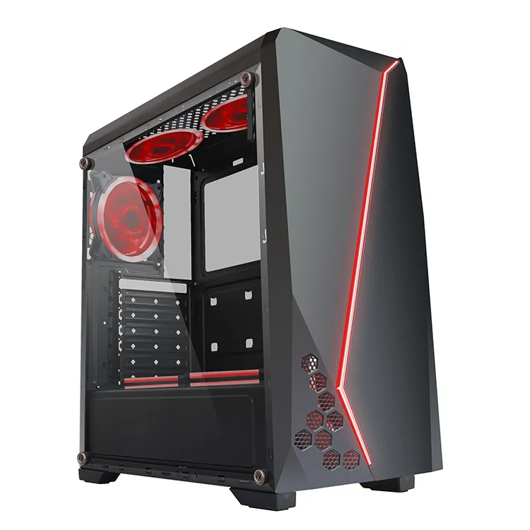 2021hot Sales Tempered Cool Modern Special Desktop PC Gaming Computer Case