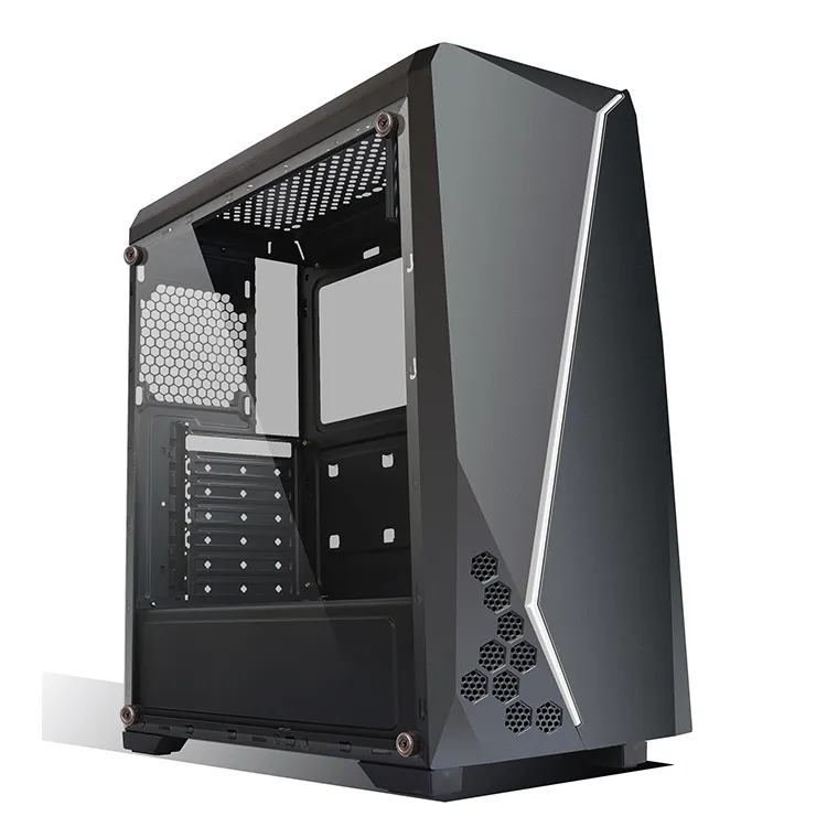 2021hot Sales Tempered Cool Modern Special Desktop PC Gaming Computer Case