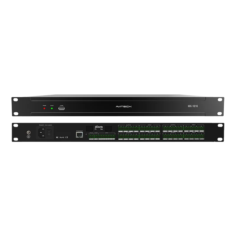 How to Configure Dante on a 16 in 16 Out Digital Audio Processor for Stage Monitoring