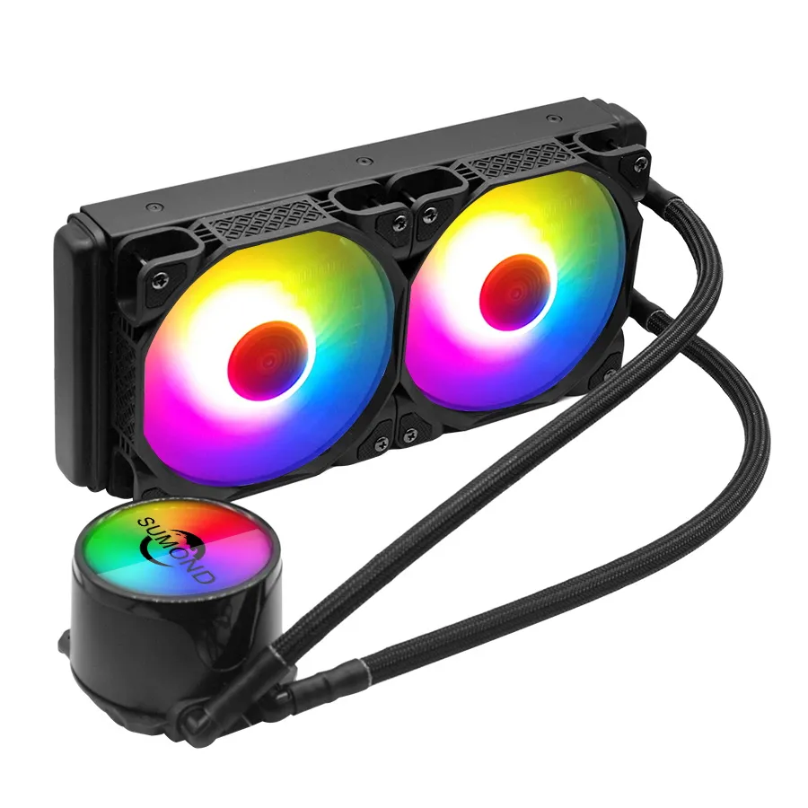 240mm Liquid Argb CPU Cooler for Intel LGA 2066 2011 115X AMD Am4 Am3+ Am3 Fa2+ FM2 Processor