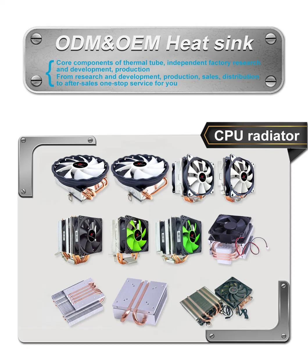 6 Copper Tube CPU Radiator 12cm Mute Fan 1151/1155/2011/X79 Desktop Computer