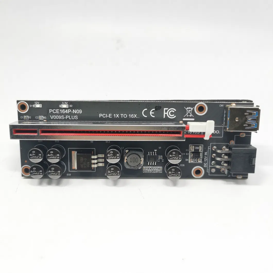 6 Pin 60cm USB3.0 Cable PCI-E Pcie 1X to 16X Mining Riser Card Ver009 Plus