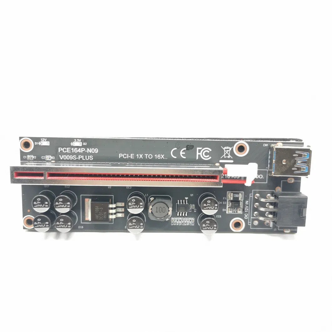 6 Pin 60cm USB3.0 Cable PCI-E Pcie 1X to 16X Mining Riser Card Ver009 Plus