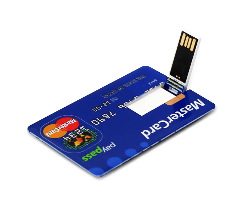 64GB Credit Card Master Card Hsbc USB Flash Drive 2.0 American Express Pen Drive 32GB 8GB 16GB 4GB Bank Card Memory Stick Gifts