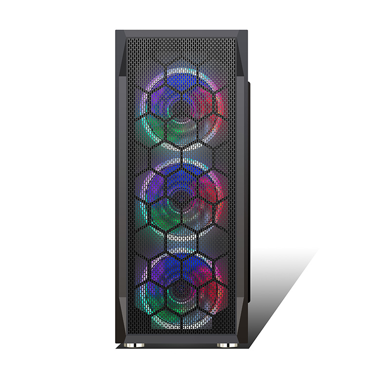 ABS Plastic OEM ATX Gaming PC Case with Metal Mesh Panel