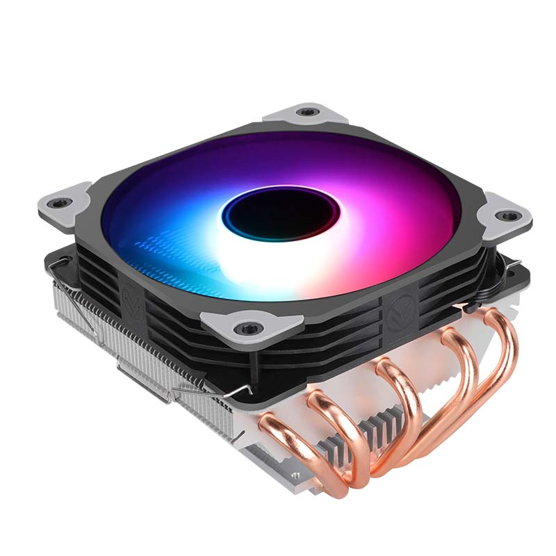 Argb CPU Cooler Am4 CPU Cooler 5V Addressable RGB Cooler 4 Heatpipes CPU Air Cooler 120mm PWM Fan, Intel/AMD