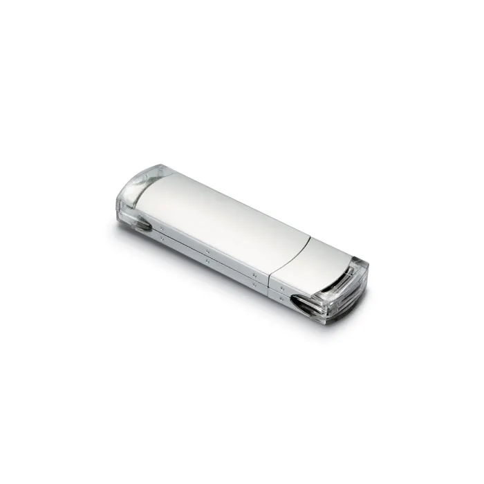 Articulated Metal USB Stick with Keyring and Leather Cover with Customized Logo