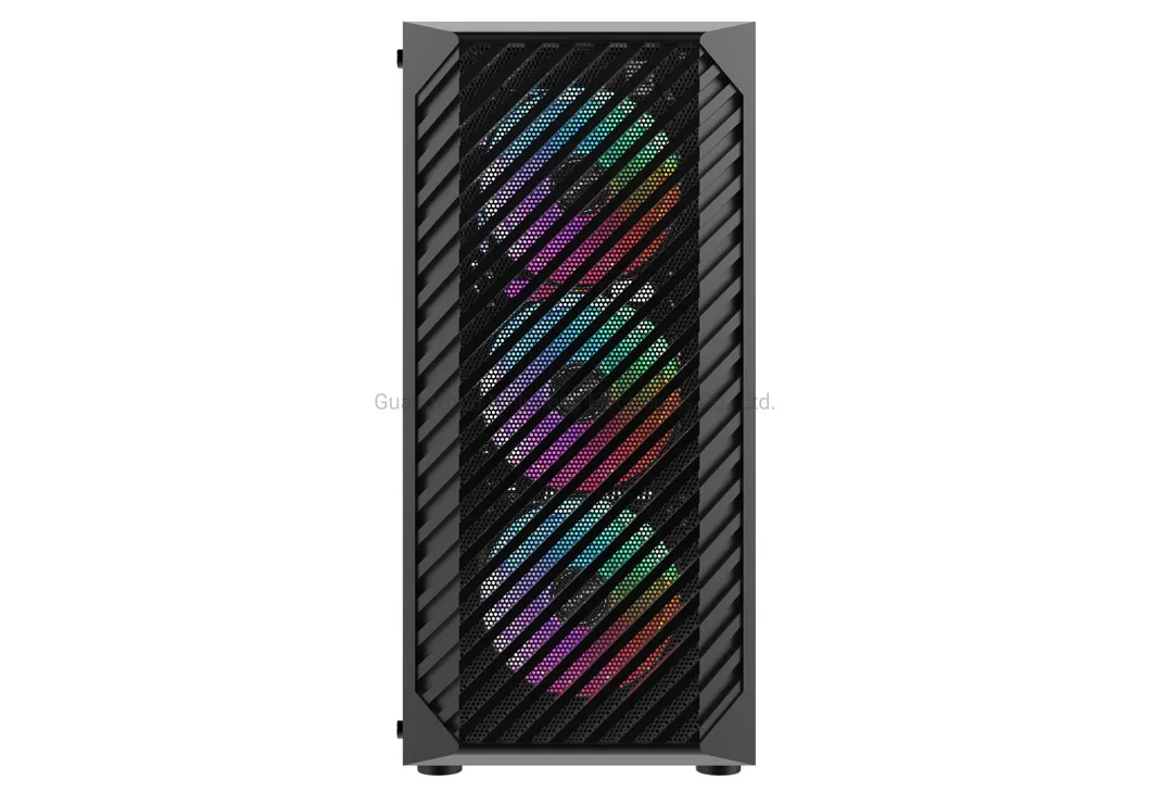 ATX Middle Tower PC Gaming Case with Tempered Glass Panel