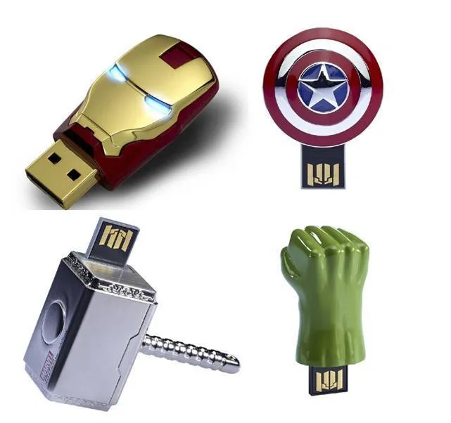 Avengers, Metal Iron Man USB Pen Drive 4GB 8 GB 16gig Flash