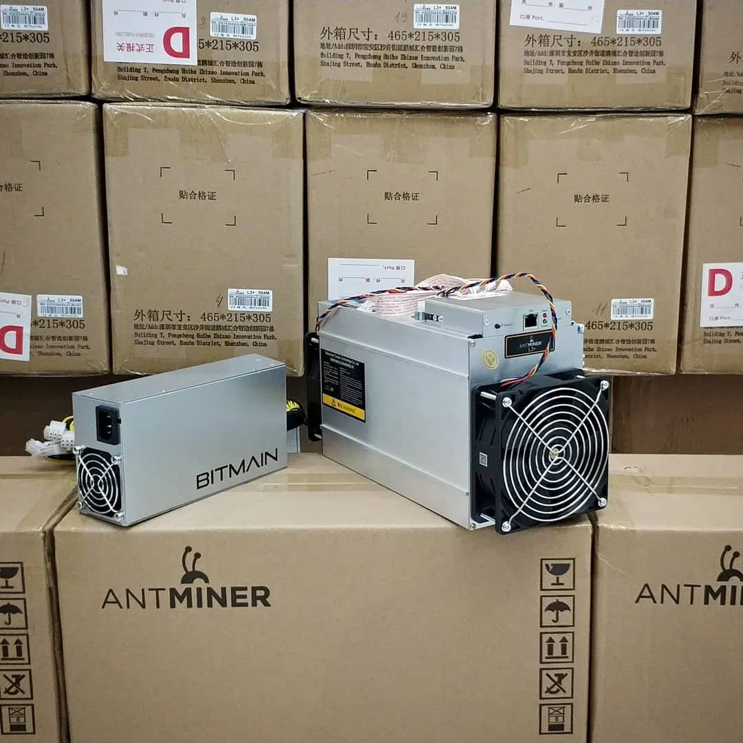 Bitmain Antminer L3+ 504mh L3++ 580mh with Power Supply PSU 504m 580m New Used Ltc Litecoin Miner