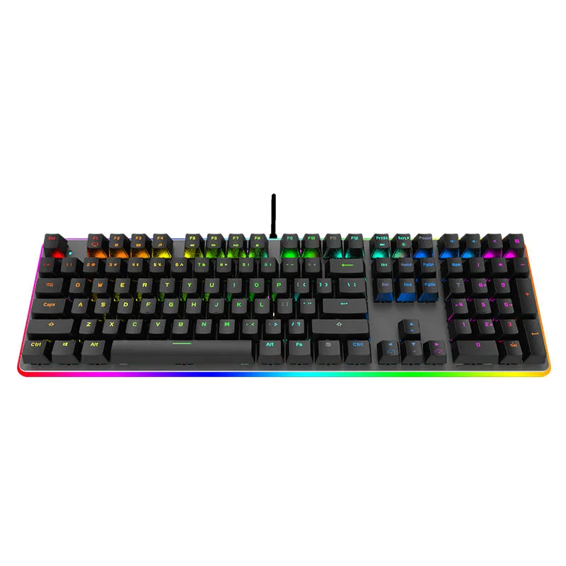 Cool Snake Pd703 Waterproof Ergonomic Arabic 108keys Keycaps Gaming Mechanical Keyboard Brinquedo Teclado De Computador