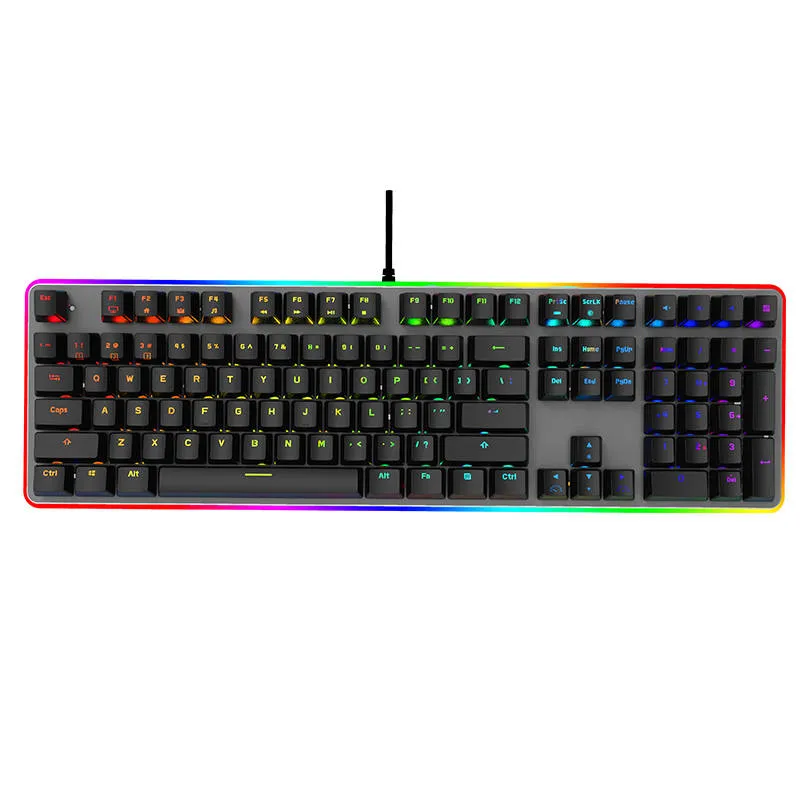 Cool Snake Pd703 Waterproof Ergonomic Arabic 108keys Keycaps Gaming Mechanical Keyboard Brinquedo Teclado De Computador