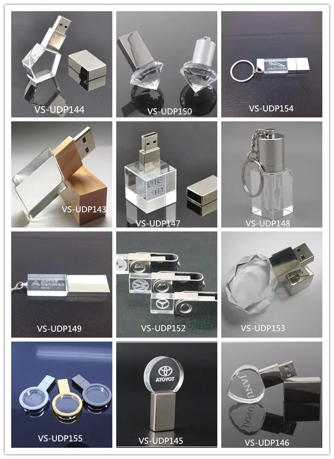 Crystal Music 500MB 1GB 2GB 4GB USB Flash Drive for Promotional Gift