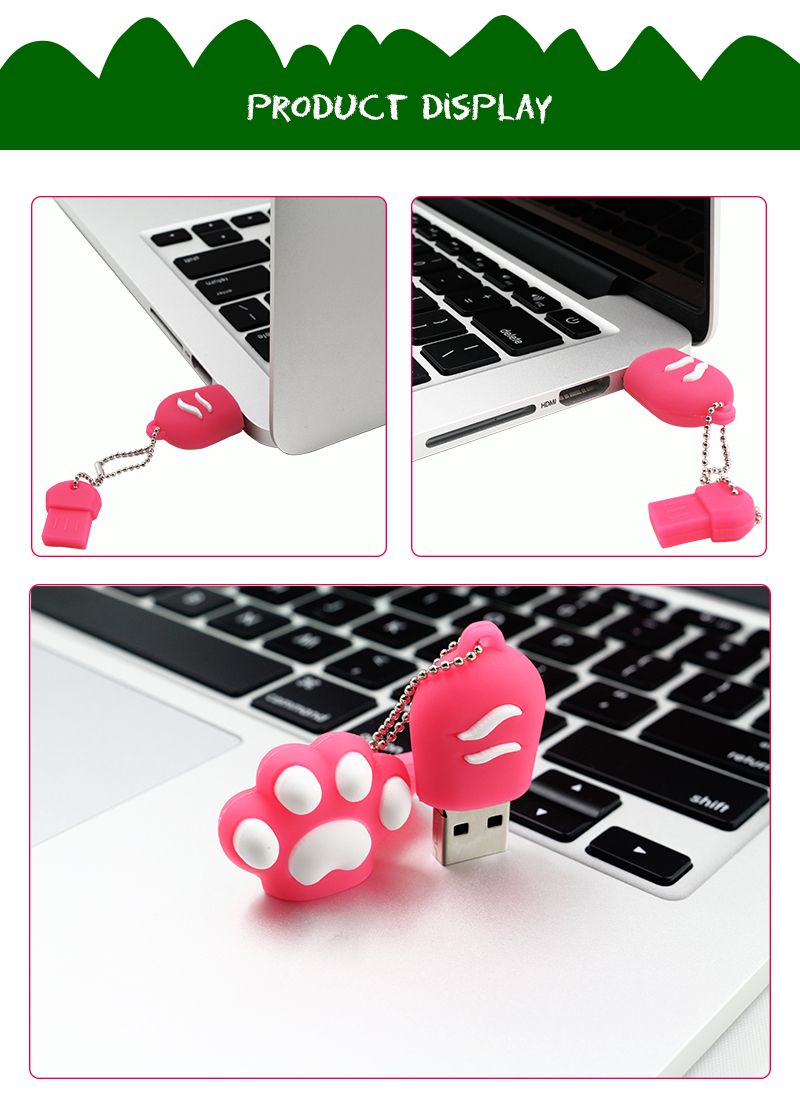 Custom Logo Anti-Fall 3D Silicone USB Stick Cover