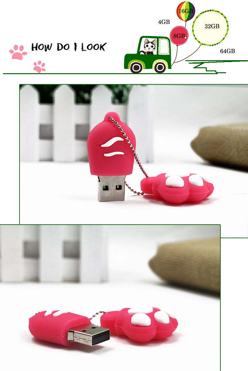 Custom Logo Anti-Fall 3D Silicone USB Stick Cover