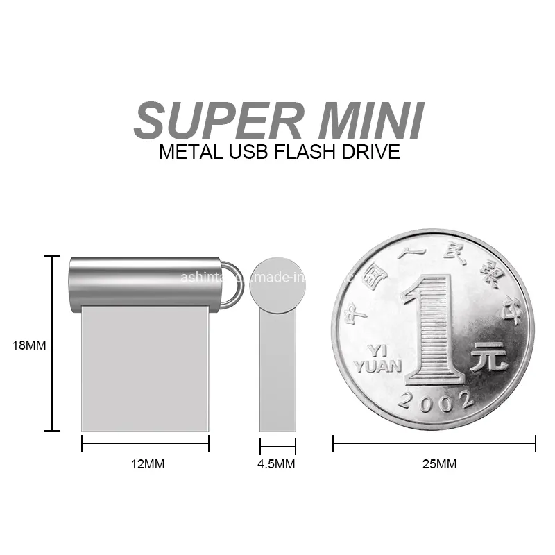 Custom Logo Encrypted USB Stick Pen Drive 4GB 8GB 16GB 32GB 128g USB2.0 Super Mini Metal USB Flash Drive