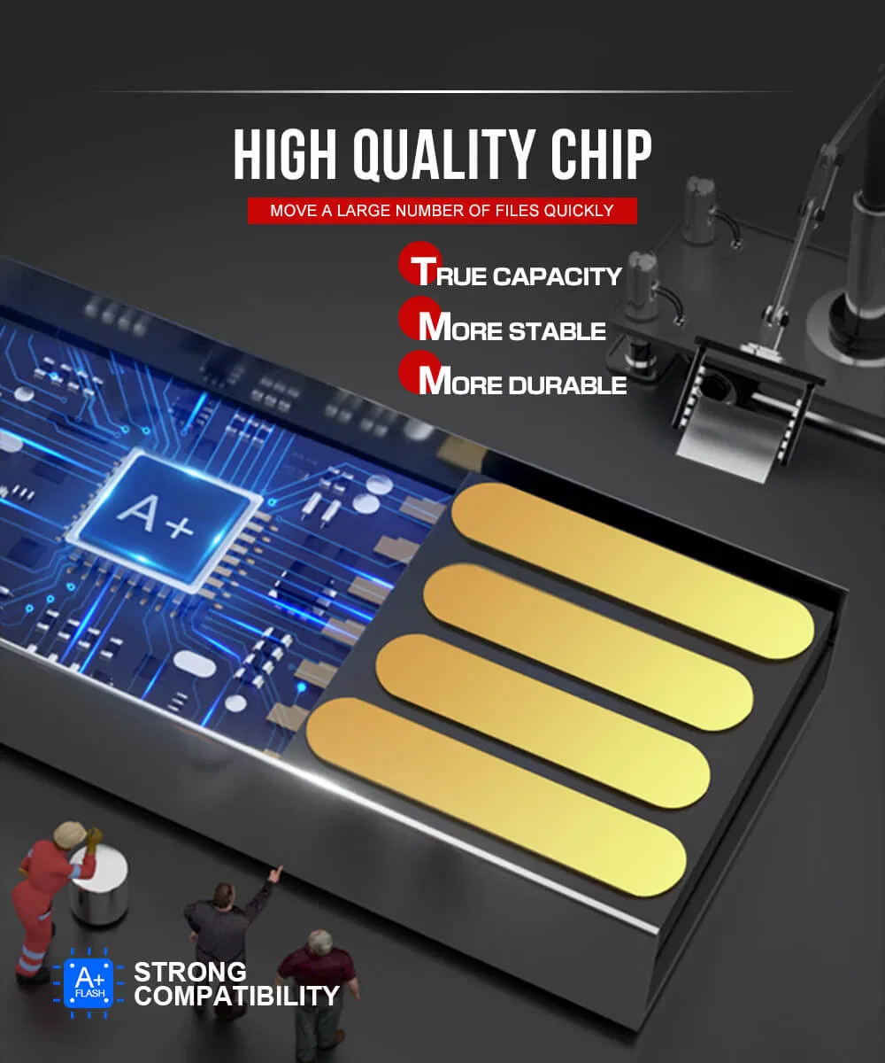 Custom Logo Gift Metal USB 16GB-32GB USB Memory Pen Drive 2.0/3.0 Flash Drive