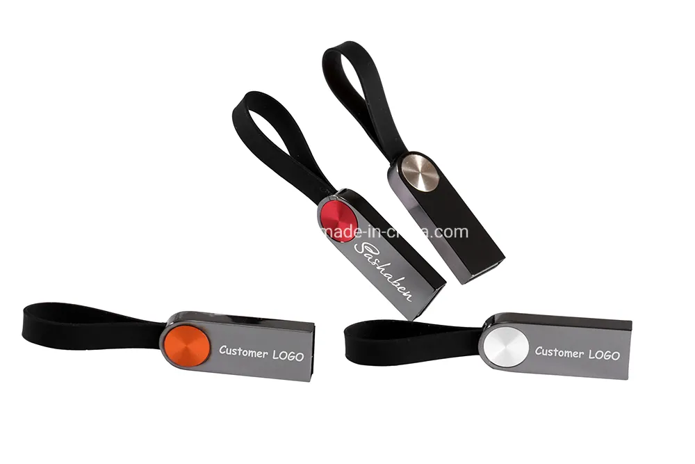 Custom USB Pen Drive Waterproof USB Stick 128GB Metal Mini USB Flash Drive with Keychain
