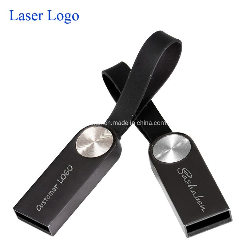 Custom USB Pen Drive Waterproof USB Stick 128GB Metal Mini USB Flash Drive with Keychain