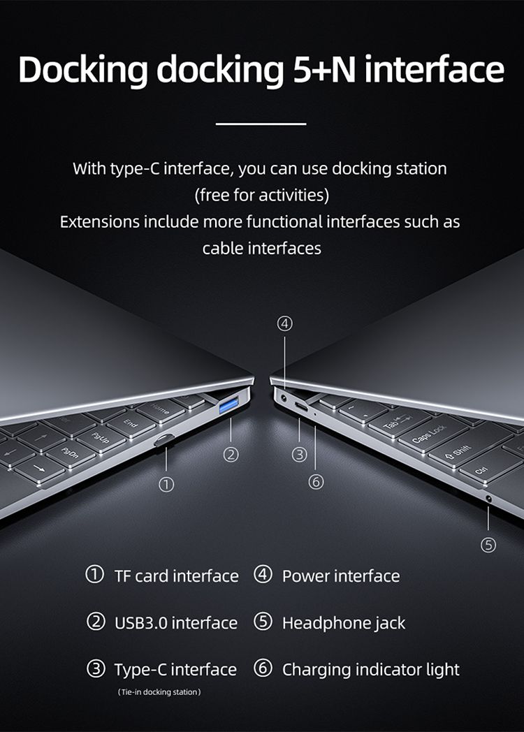 Drop Shipping Cheap Metal Case 14.1" Business laptop Mini Narrow Edge CPU N5095 Backlit Keyboard notebook Computers