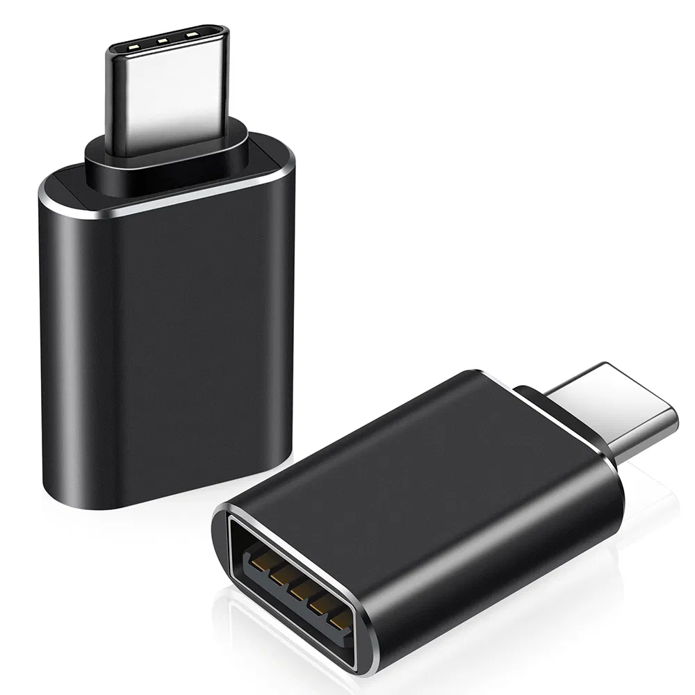 Factory Supply Aluminum Alloy USB to Type-C Connector Adapter