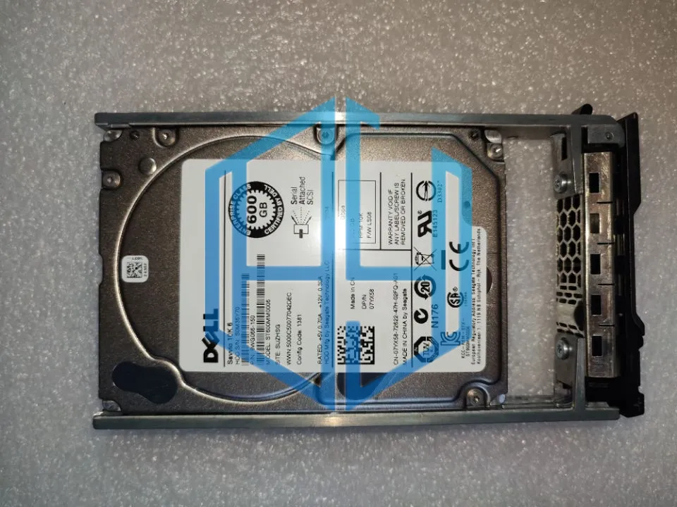 for DELL 07yx58 600g 10K Sas 6GB 2.5 7yx58 Disk