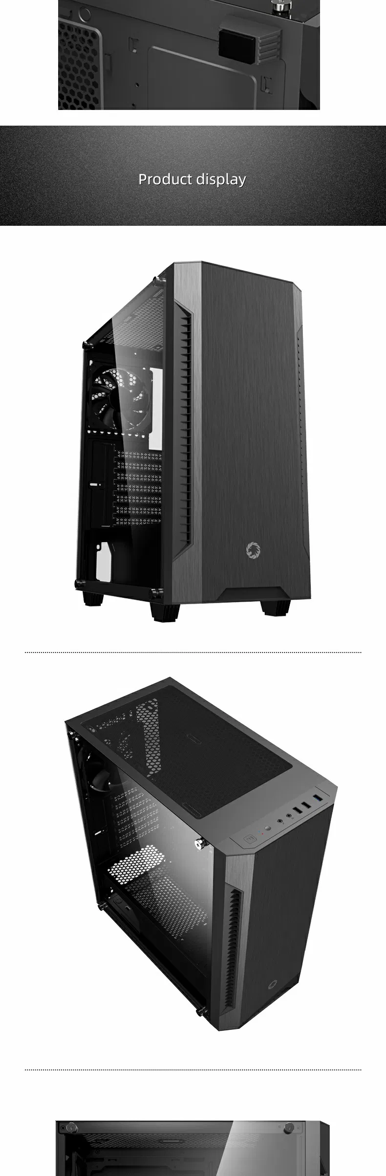 Gamemax Silent Computer Case, Simple Design with Cooling Maximum, PC Gabinete Case
