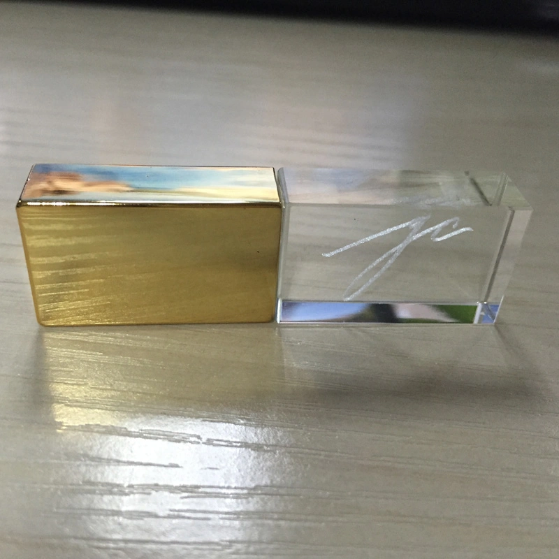 High Quality Wooden Luxury USB Flash Drive Crystal USB (ED004)