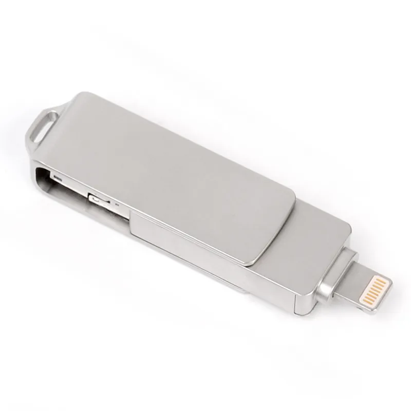 High Speed 3 in 1 Metal OTG USB3.0 iPhone 32GB USB Flash Drive