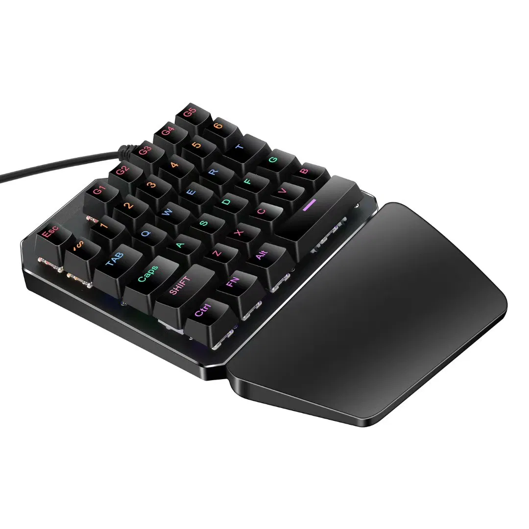 Hot Selling One Handed Mechanical Keyboard Mini Gaming Keyboard for Phone Computer Games