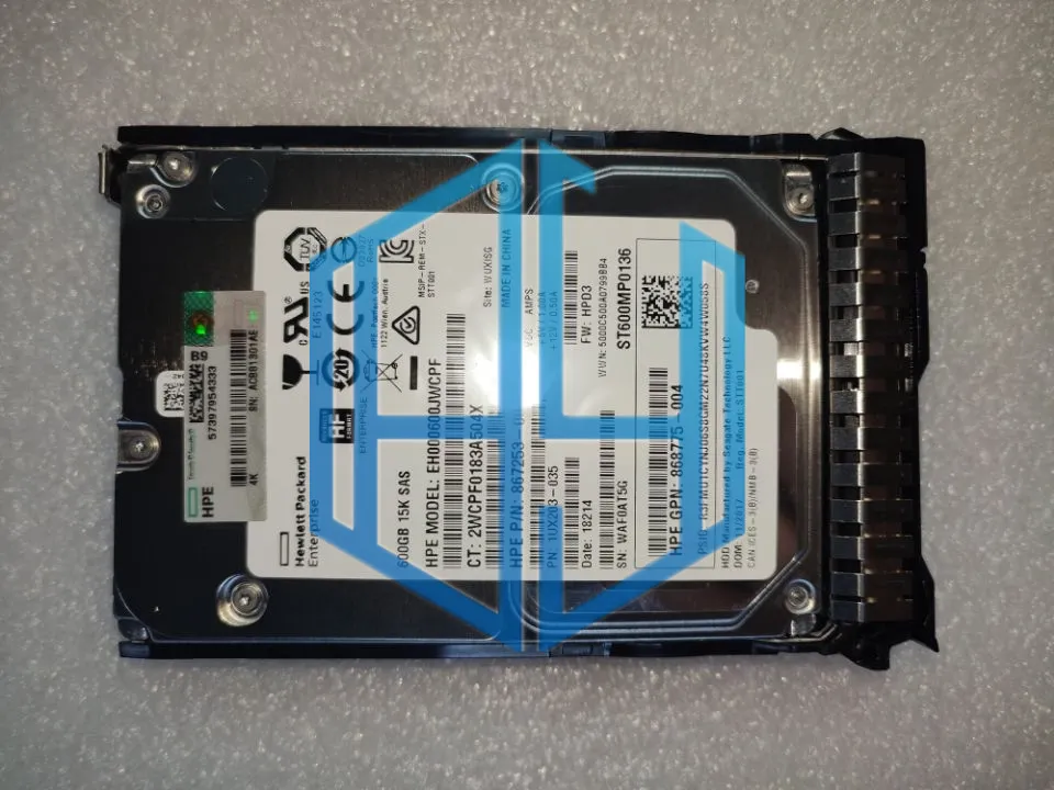 Hpe 870757-B21 870794-001 600GB 12g Sas 15K 2.5 Disk