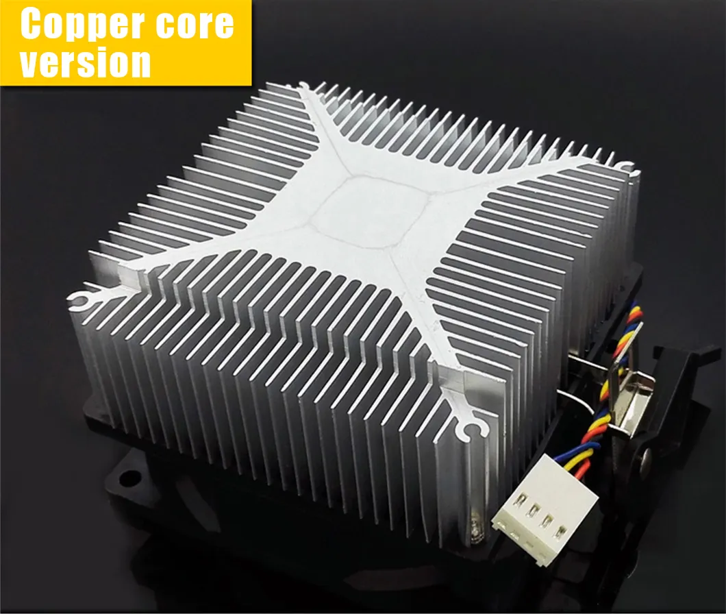 Intel 7751150 Pure Copper Core CPU Radiator Ultra Quiet 1155 Desktop Computer CPU Fan 1151