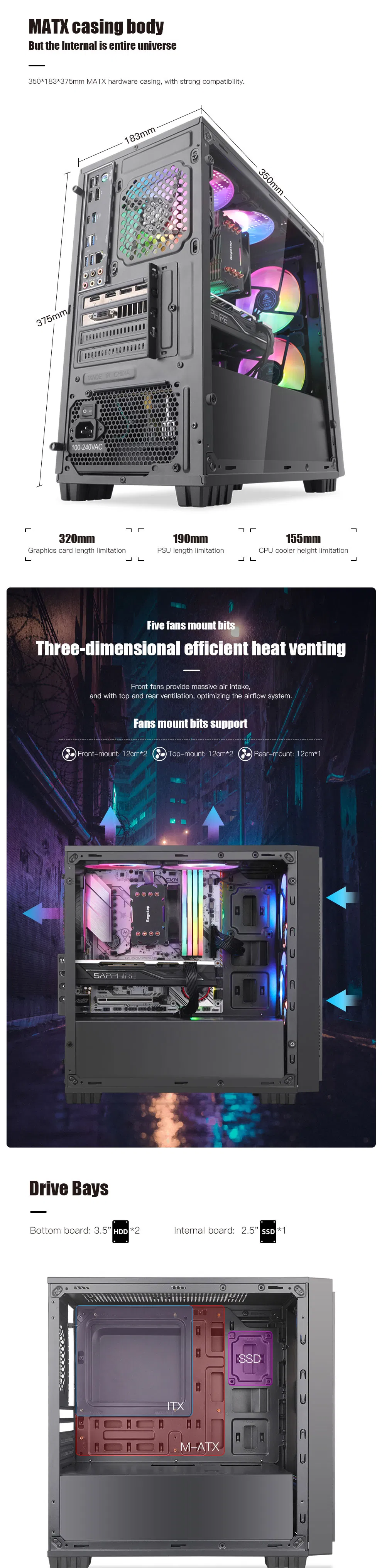 July 10-Singapore-Germany-Segotep-Halo6-S-OEM ODM-Acrylics Side Window-ATX Motherboard Support-Gaming Computer Casing-Case Factory