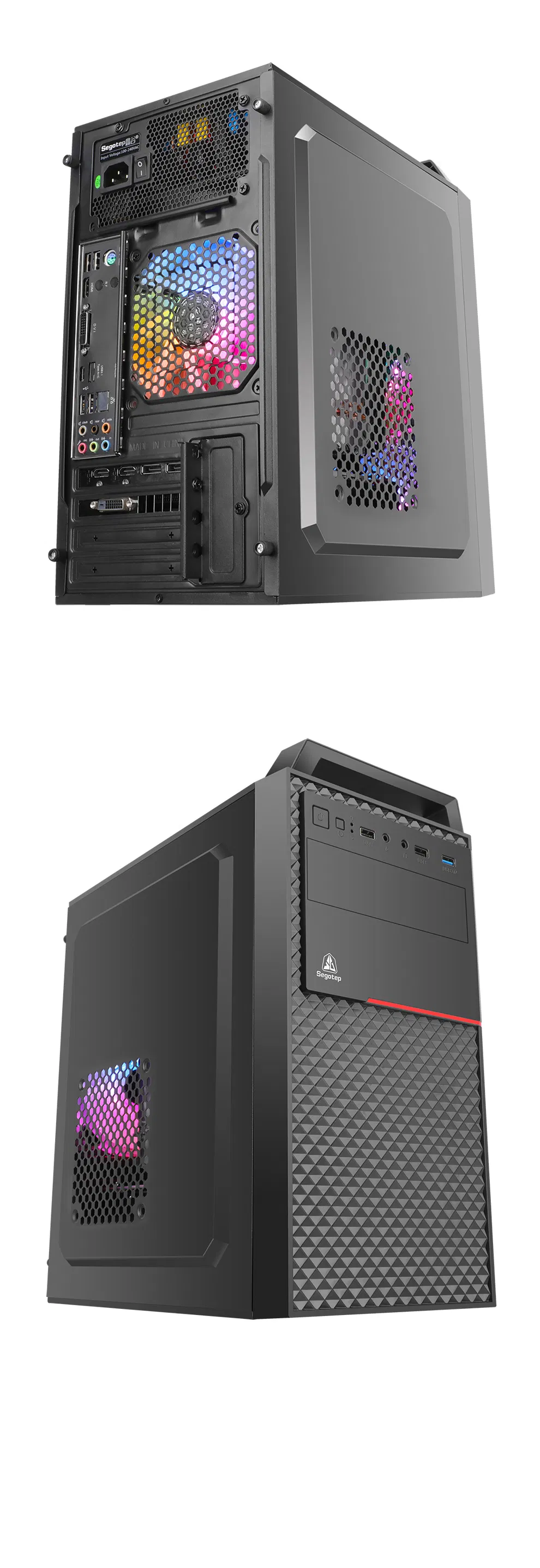 June Segotep Wholesale-Ergonomics Incorporates Handle Design-Business Style-USB3.0-Simple Capability Style-Matx Gaming PC Computer Case Factory
