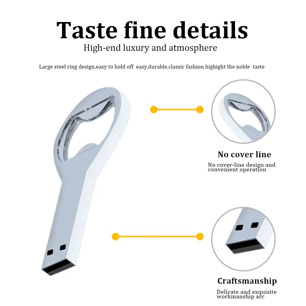 Metal USB Flash Drives USD2.0 Pendrives Memory Stick High-Speed Pen Drive USB Disk