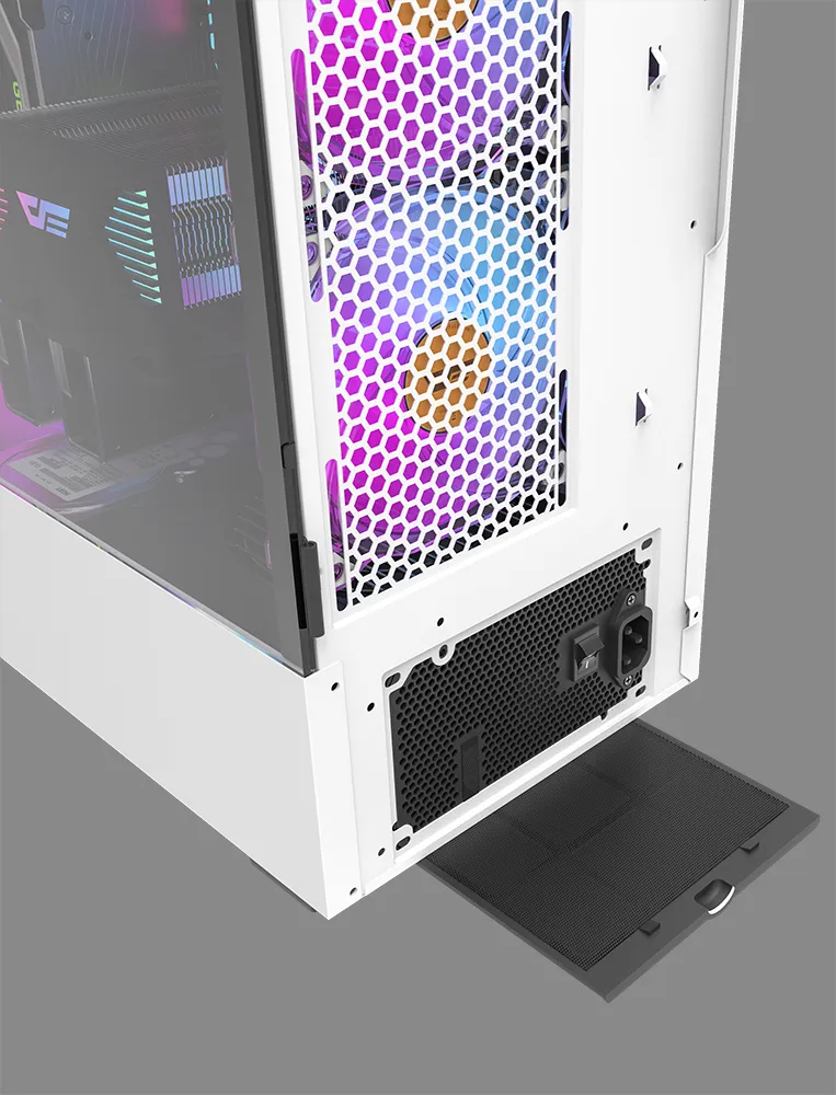 Micro ATX MID Tower Gaming Computer PC Case with Tempered Glass