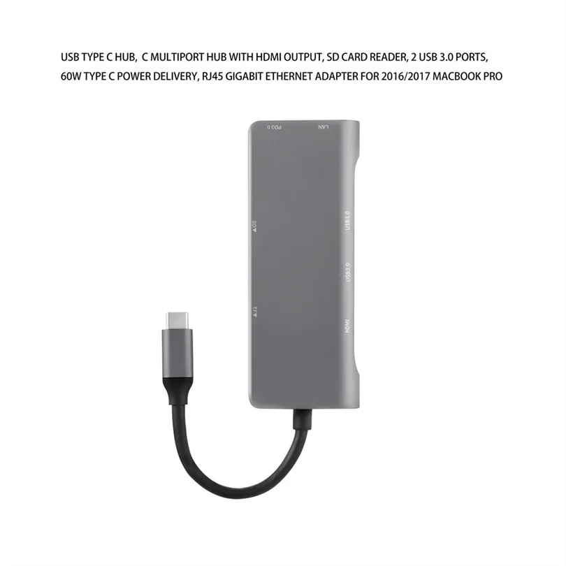 Multi Ports Type C Hub 7in 1