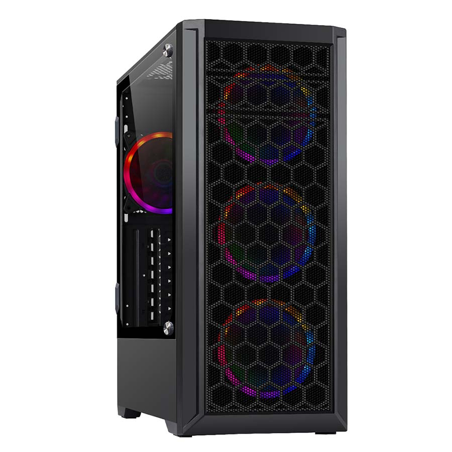 New Arrival Crystal High-End Black Glass Style ATX Computer Cases Towers Gaming Computer Case