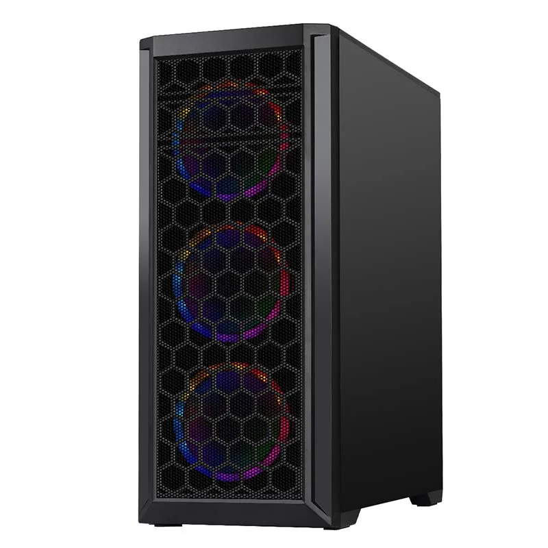 New Arrival Crystal High-End Black Glass Style ATX Computer Cases Towers Gaming Computer Case