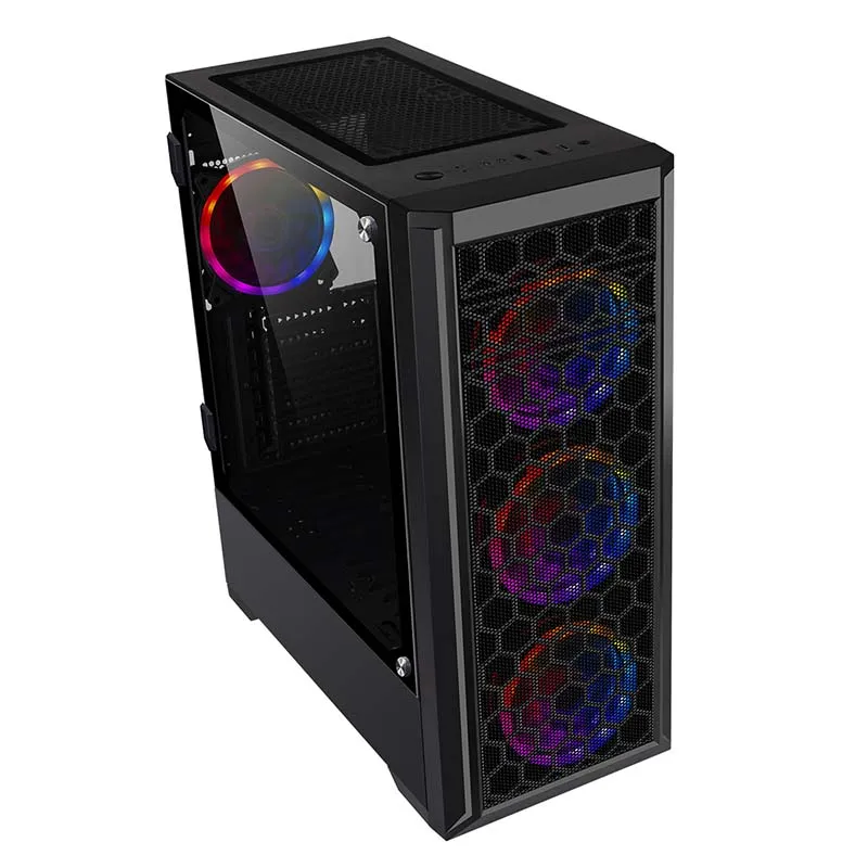 New Arrival Crystal High-End Black Glass Style ATX Computer Cases Towers Gaming Computer Case