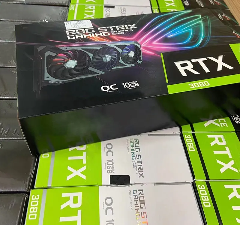 New Graphics Card Geforce Rog Strix Rtx 3060 3070 3080 3090 30 Series 1890 MHz GPU for Gaming Desktop