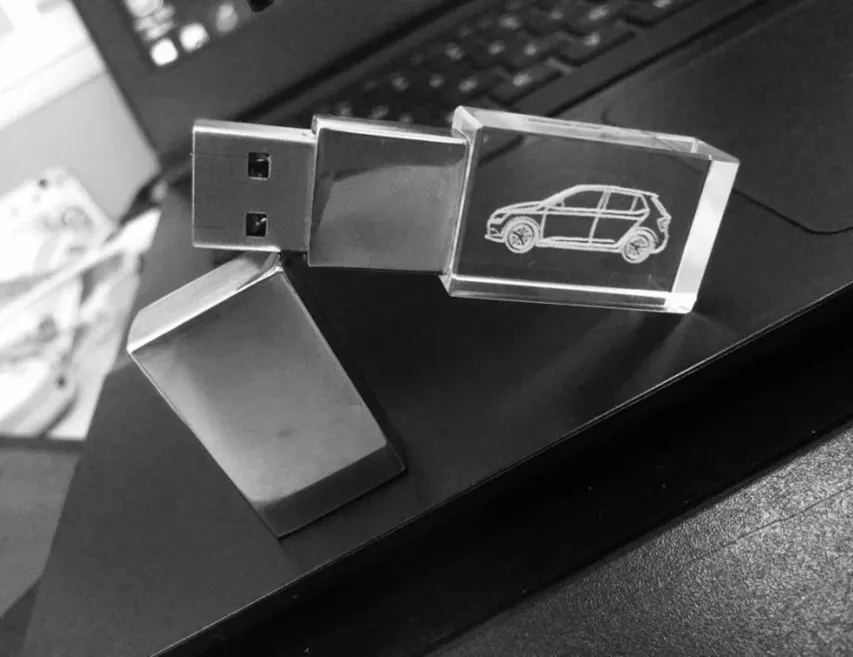 New Metal Cap Glass USB Coloured Lid 2.0 Memory Flash Drive 4G 8GB 16gig Key Pen Drive