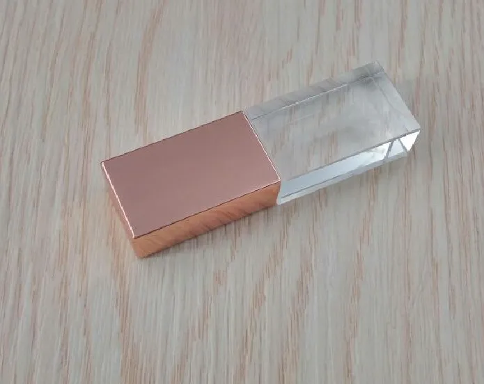New Metal Cap Glass USB Coloured Lid 2.0 Memory Flash Drive 4G 8GB 16gig Key Pen Drive