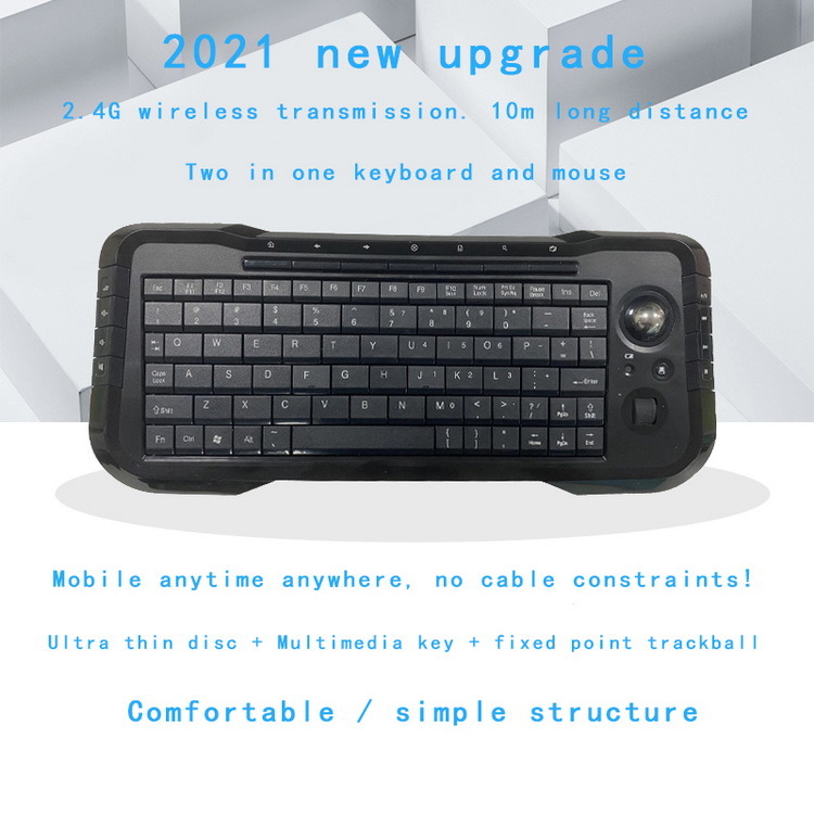 Newest Products G15 Teclado Mecanico Wireless Handheld Gaming Mechanical Keyboard with Track Ball