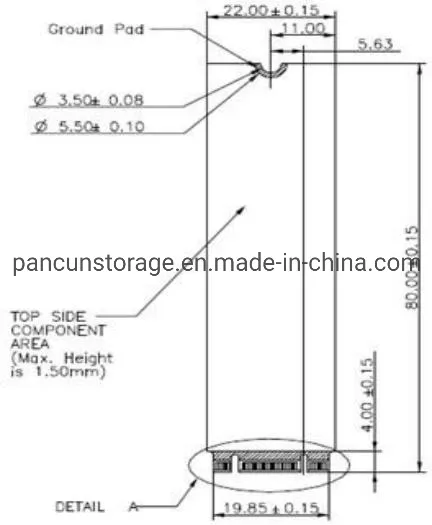 Pancun Manufacturer 256GB with Cache 3D Nand Tlc M.2 2280 SATA III 6GB/S Internal Solid State Drive SSD (Read/Write Speed up to 500/400 MB/s) Compatible with La